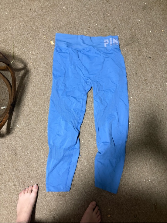 PINK Victoria's Secret Pants - PINK Victoria's Secret Blue Seamless Leggings